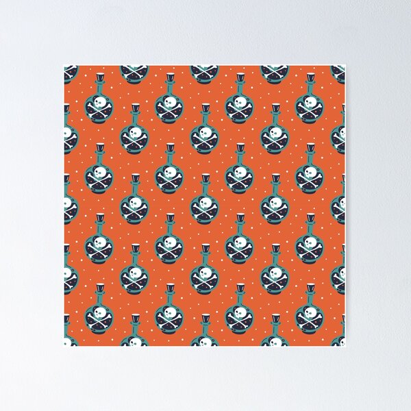 Item preview, Mega Skull Poison Orange designed and sold by choisanezine.