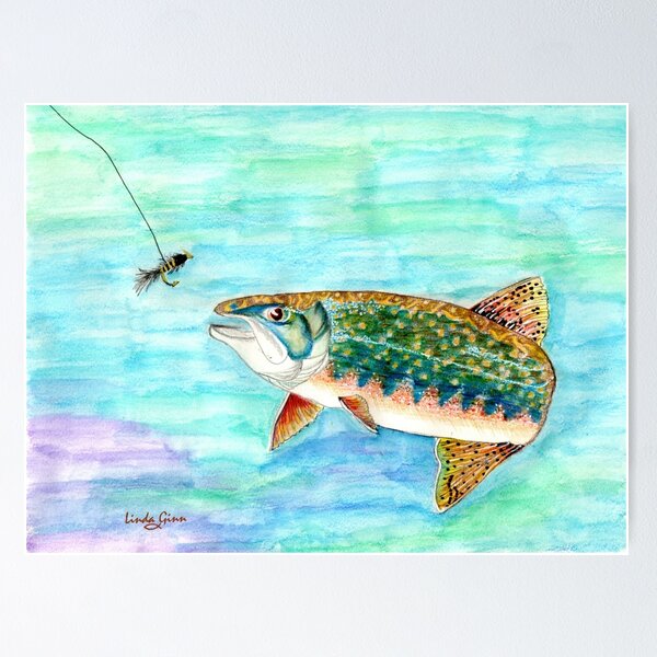 Aperçu de l'œuvre Brook Trout créée et vendue par Linda Ginn.