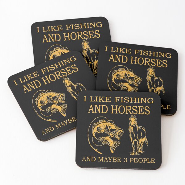 Item preview, I LIKE FISHING AND HORSES AND MAYBE 3 PEOPLE designed and sold by Robertsone3.