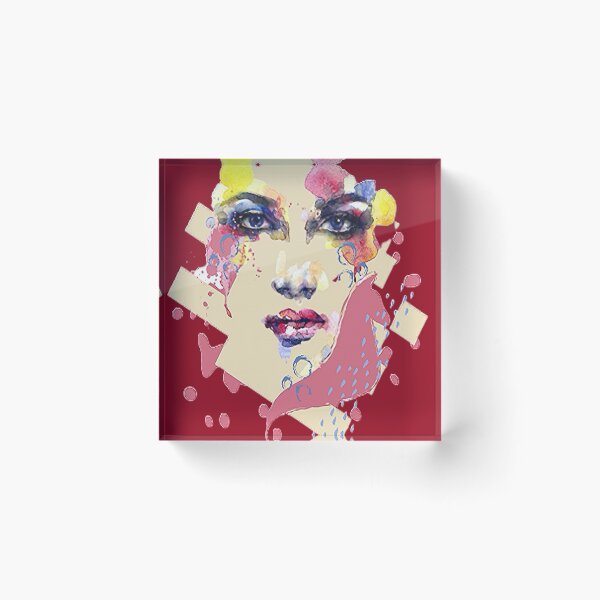 Item preview, Mystical Face of a Woman Graphic Psychedelic abstract art, graphic psychedelic abstract art, trippy graphic psychedelic arte abstracto designed and sold by Adri Barnard.
