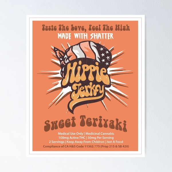 Item preview, Hippie jerky sweet teriyaki  designed and sold by Hippiejerky.