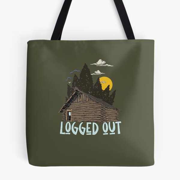 Item preview, Vintage Mountain House Life Logged Out Log Cabin designed and sold by MrEddie10.