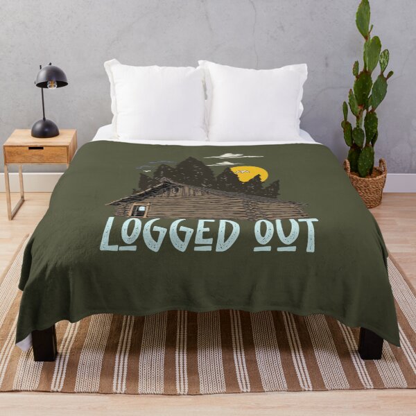 Item preview, Vintage Mountain House Life Logged Out Log Cabin designed and sold by MrEddie10.