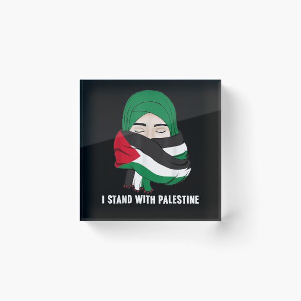 Item preview, I Stand With Free Palestine Gaza Flag Arabic Scarf Women  designed and sold by anniet33.