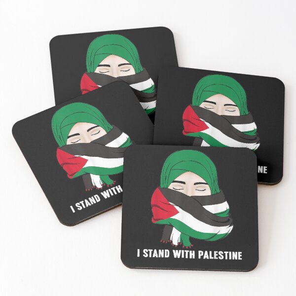 Item preview, I Stand With Free Palestine Gaza Flag Arabic Scarf Women  designed and sold by anniet33.