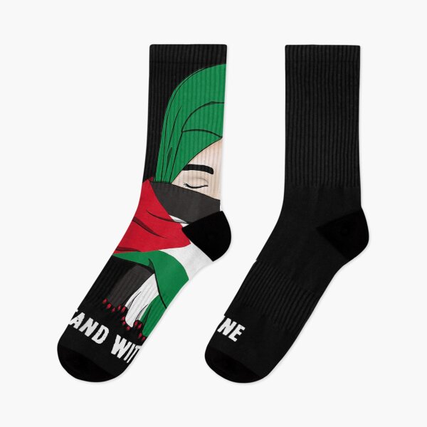 Item preview, I Stand With Free Palestine Gaza Flag Arabic Scarf Women  designed and sold by anniet33.