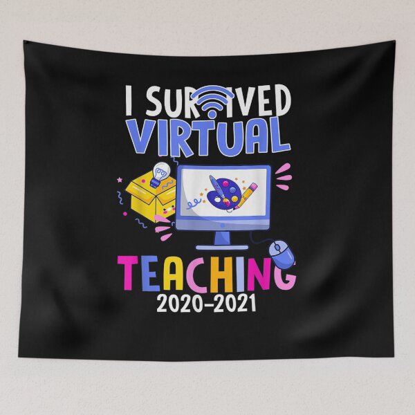 Item preview, I Survived Virtual Teaching Teacher End Of School 2021  designed and sold by anniet33.