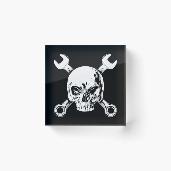 Item preview, mechanics skull designed and sold by drizzd.