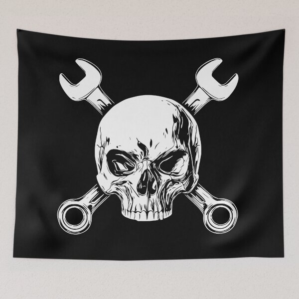 Item preview, mechanics skull designed and sold by drizzd.