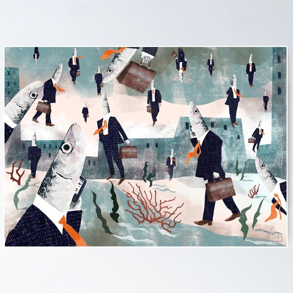 Item preview, Magrittian Fishes designed and sold by MPerdinci.