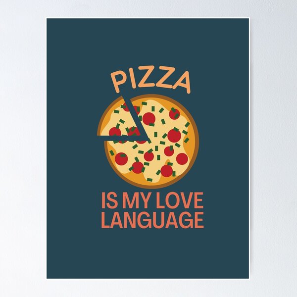 Artikelvorschau, Pizza ist meine Liebessprache entworfen und verkauft von Magic-Stone.