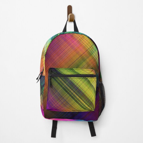 Item preview, abstract geometric multicolor vibrant lines pattern designed and sold by cutecrazytshirt.