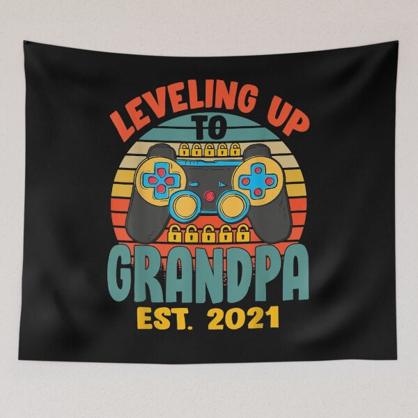 Item preview, Leveling Up To Grandpa 2021 Pregnancy Announcement  designed and sold by maizreo.