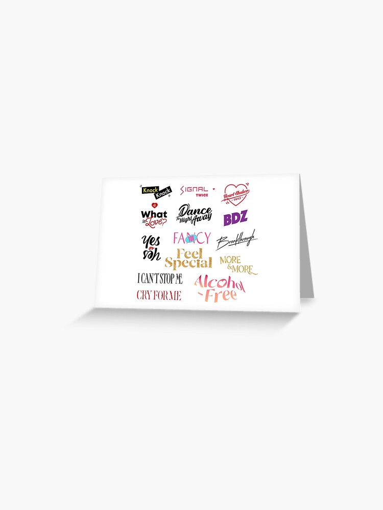 TWICE Stickers LOGO - all era / songs Twice MERCH KPOP