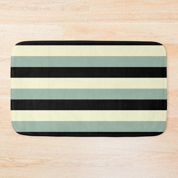 Item preview, 3 Large BLACK, CREAM and MUTED GREEN Horizontal STRIPES designed and sold by RachelMacht.