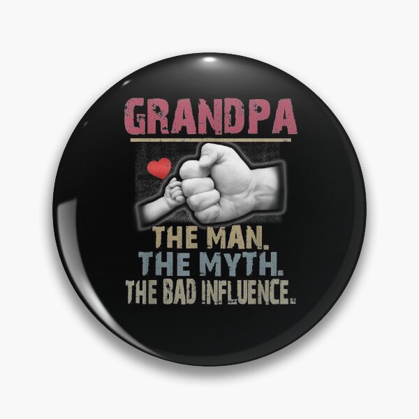Item preview, Grandpa The Bad Influence Hand Fathers Day Gift  designed and sold by anniet33.
