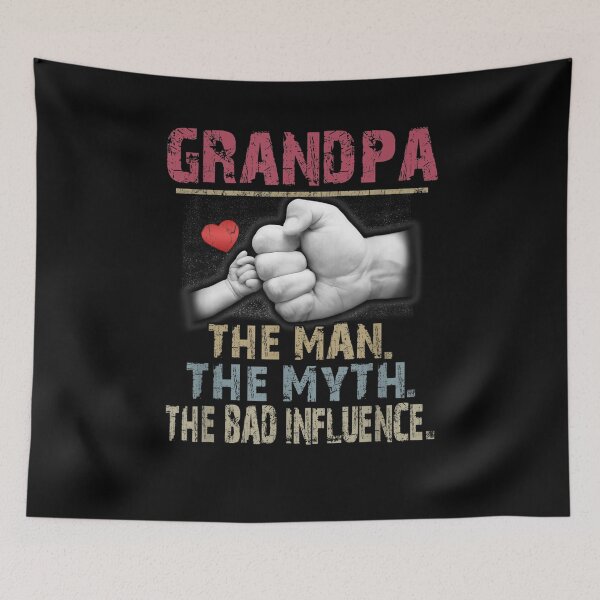Item preview, Grandpa The Bad Influence Hand Fathers Day Gift  designed and sold by anniet33.