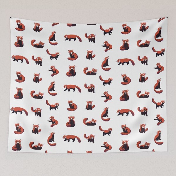 Item preview, Red Panda Pattern designed and sold by jastinamor.