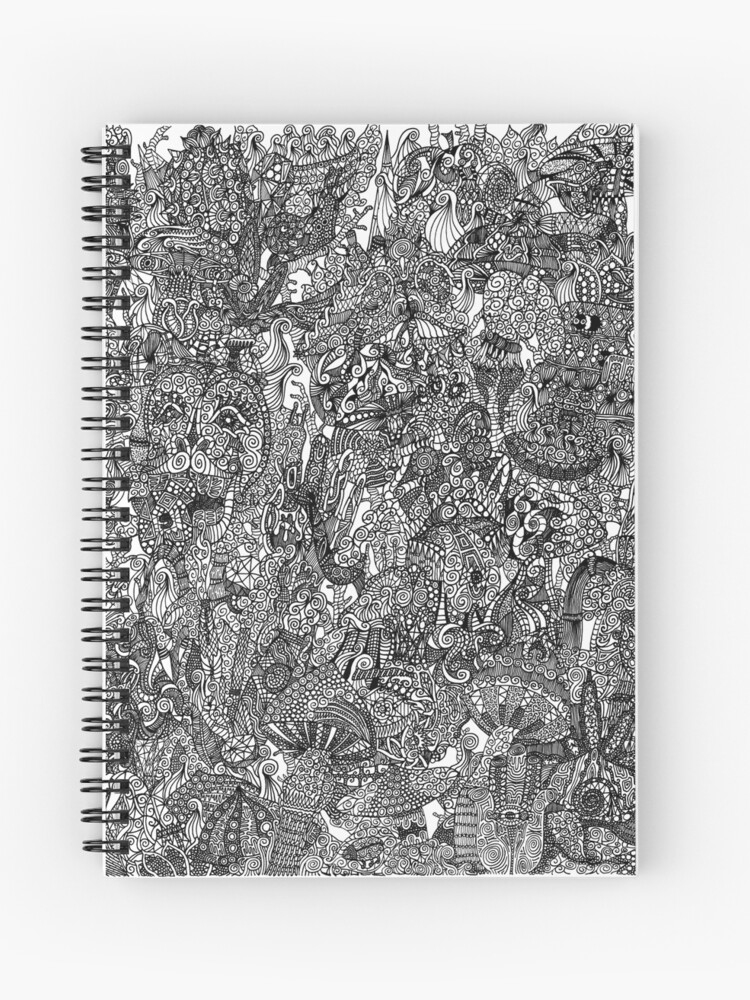 Cahier A Spirale Dessin Psychedelique Noir Et Blanc Par Tehscudworth Redbubble Cahier A Spirale Dessin Psychedelique Noir Et Blanc Par Tehscudworth Redbubble