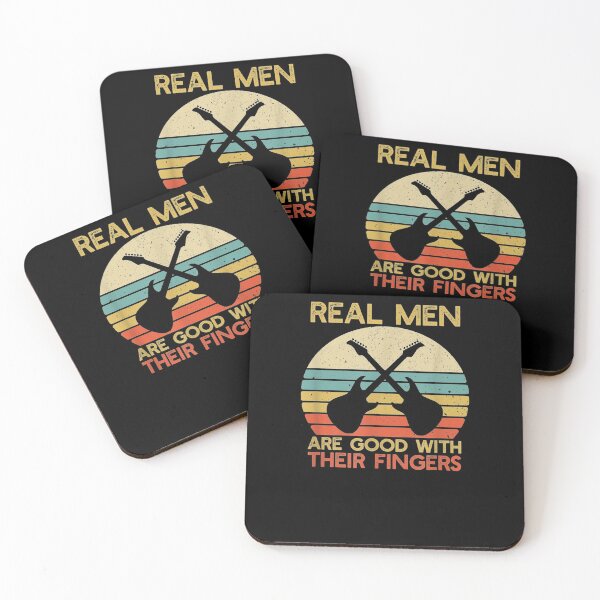 Item preview, Mens Real Men Good With Fingers Electric Guitar Guitarist  designed and sold by anniet33.