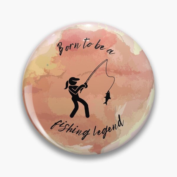 Item preview, Born to be a fishing legend - Woman designed and sold by PlumNearly.
