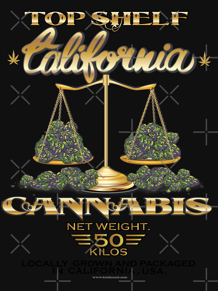 "Top Shelf California Cannabis" Pullover Hoodie for Sale by kushcoast