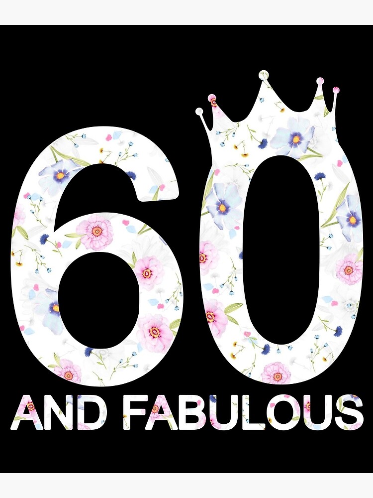 Carte de vœux for Sale avec l'œuvre « Femmes 60 ans et fabuleux 60e  anniversaire produit » de l'artiste Grabitees
