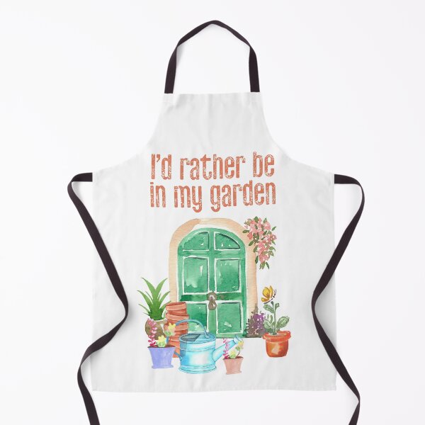 Item preview, I’d Rather Be in My Garden, Gift for Gardener, Watercolor designed and sold by BohoStudio.