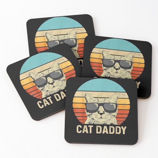 Item preview, Mens Vintage Cat Daddy Funny Cat Lover Fathers  designed and sold by anniet33.