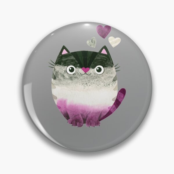 Item preview, Asexual Pride Flag Kitty Cat  designed and sold by NerdCulture.