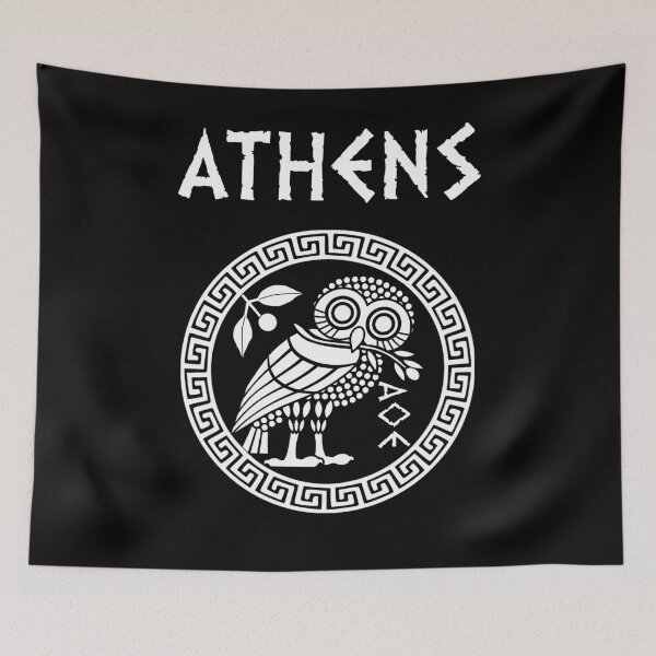 Item preview, Athens Athenian Owl Symbol of Goddess Athena designed and sold by Agema Apparel.