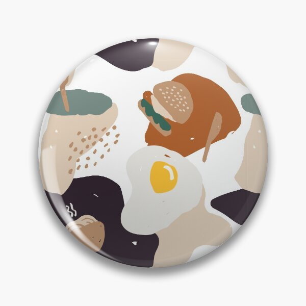 Item preview, Aesthetic Abstract Food Pattern designed and sold by PatternTale.