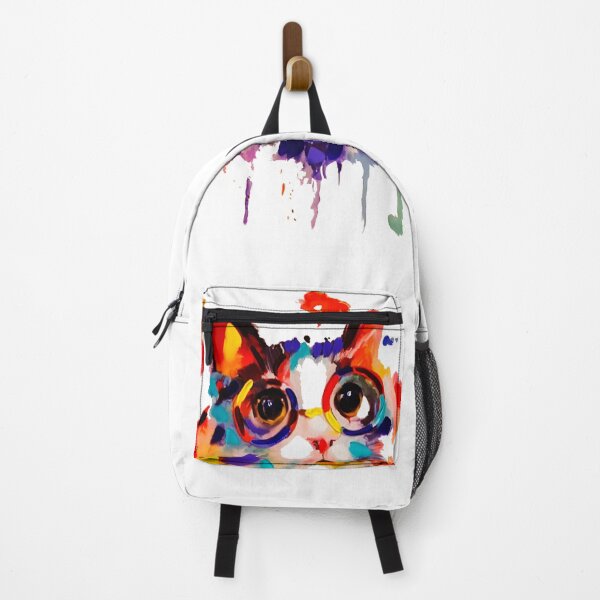 Item preview, Splatter Cat Face Paint  Cat Art Print T-shirts designed and sold by aghlessan.