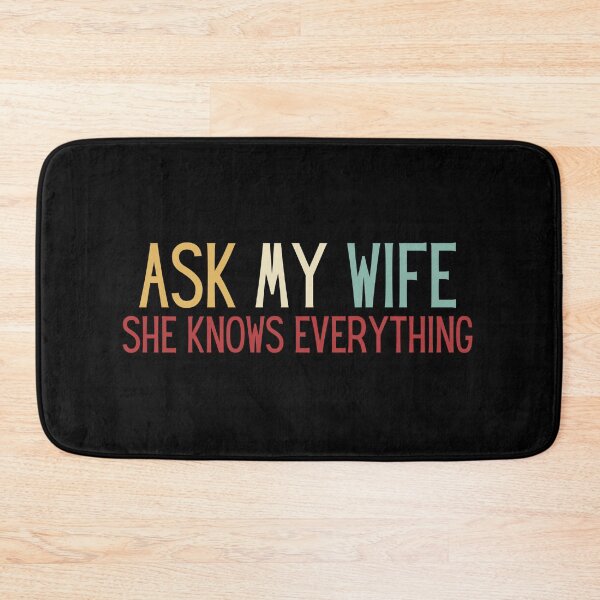 Item preview, Ask My Wife She Knows Everything Vintage designed and sold by Mixture-DESIGN.