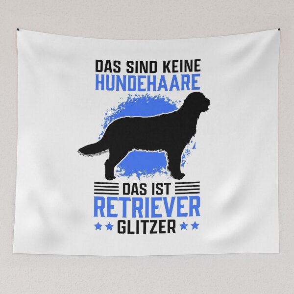 Item preview, Perro perdiguero de brillo con revestimiento plano diciendo designed and sold by madgrfx.