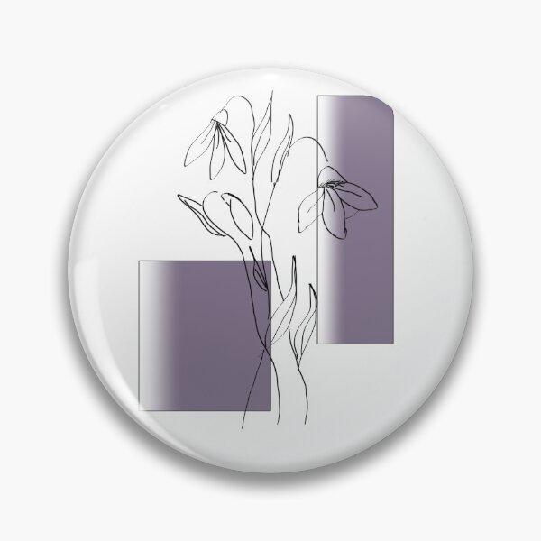 Item preview, Modern Minimalist Boho purple Snow Drop Flower designed and sold by SoniasArtwork.
