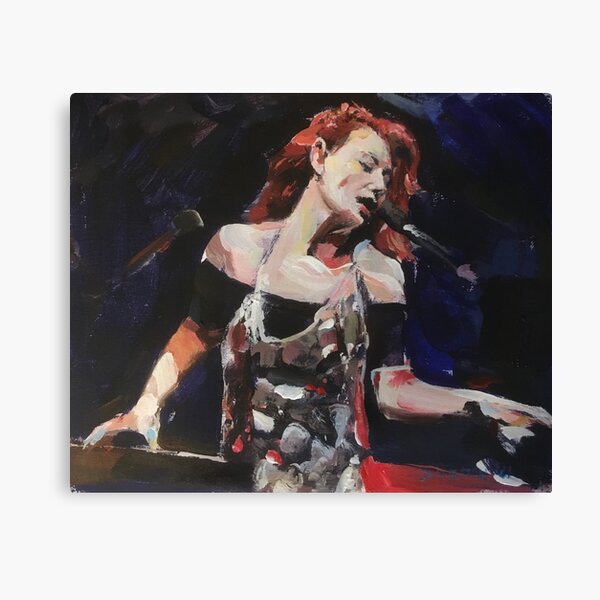 Tori Amos Two pianos Canvas Print