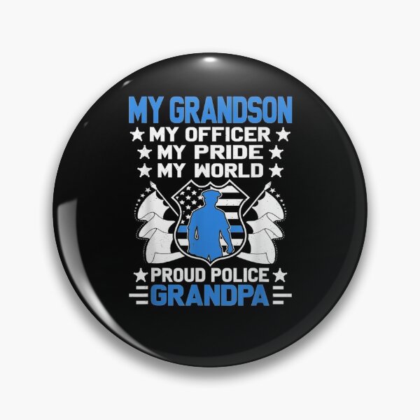 Item preview, Mens My Grandson Is A Policeman Cop Support Proud Police Grandpa  designed and sold by anniet33.