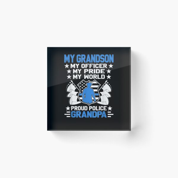 Item preview, Mens My Grandson Is A Policeman Cop Support Proud Police Grandpa  designed and sold by anniet33.