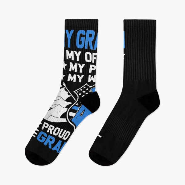 Item preview, Mens My Grandson Is A Policeman Cop Support Proud Police Grandpa  designed and sold by anniet33.