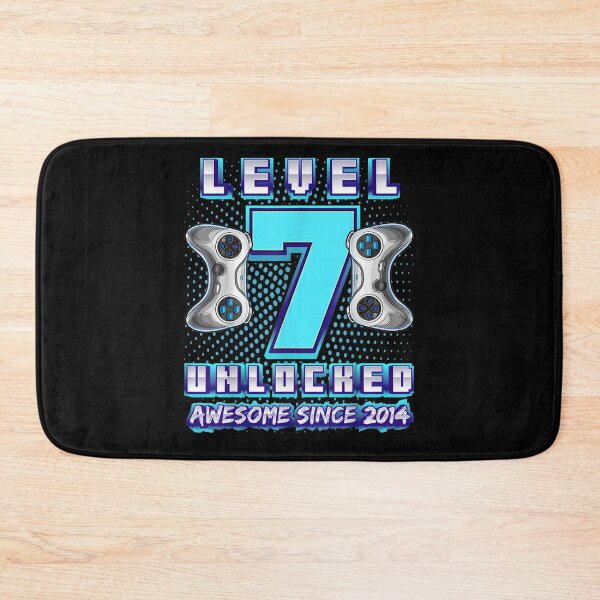 Item preview, Level 7 Unlocked Awesome 2014 Video Game 7th Birthday  designed and sold by maizreo.