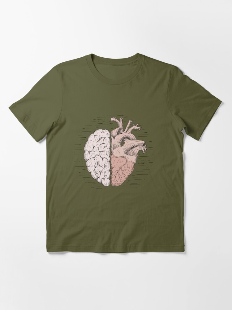 over thinking half brain half heart  Long T-Shirt for Sale by elyunge in  2023