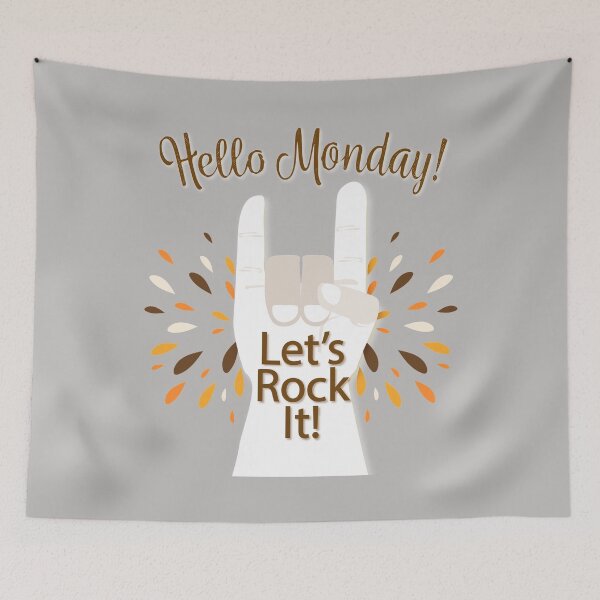 Item preview, Hello Monday! Let's Rock It! designed and sold by WisdomInspired.