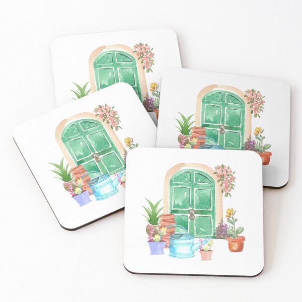 Item preview, Watercolour Garden Door, Gift for Gardener, Watercolor, Whimsical designed and sold by BohoStudio.