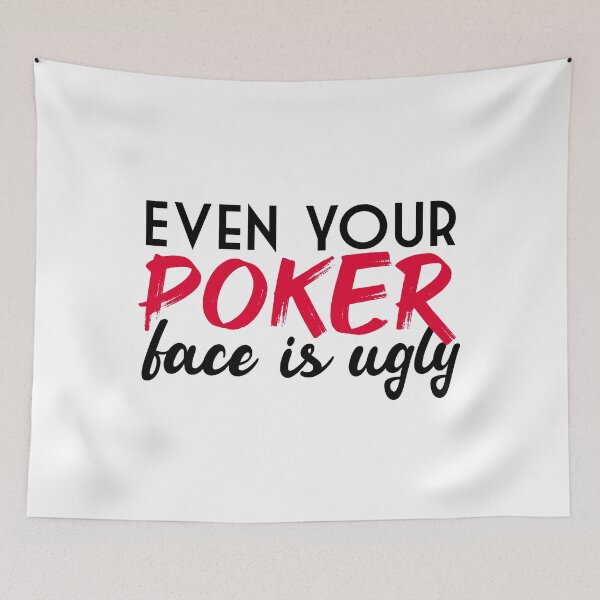 Item preview, Even your poker face is ugly - Funny poker joke, Poker T-shirt, Gift for poker lovers, Gift for poker players designed and sold by LahcenIqbi.