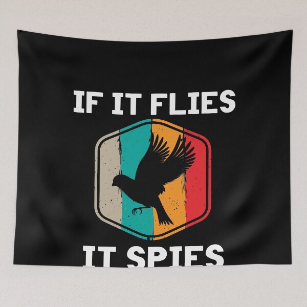 Item preview, If It Flies It Spies Birds Arent Real Conspiracy Theory designed and sold by TrendingTees4u.