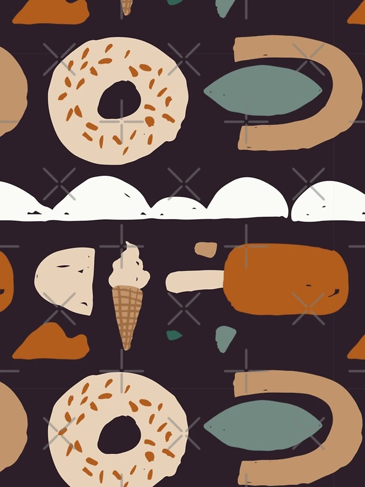 Thumbnail 4 of 4, iPhone Case, Aesthetic Abstract Snack Pattern designed and sold by PatternTale.
