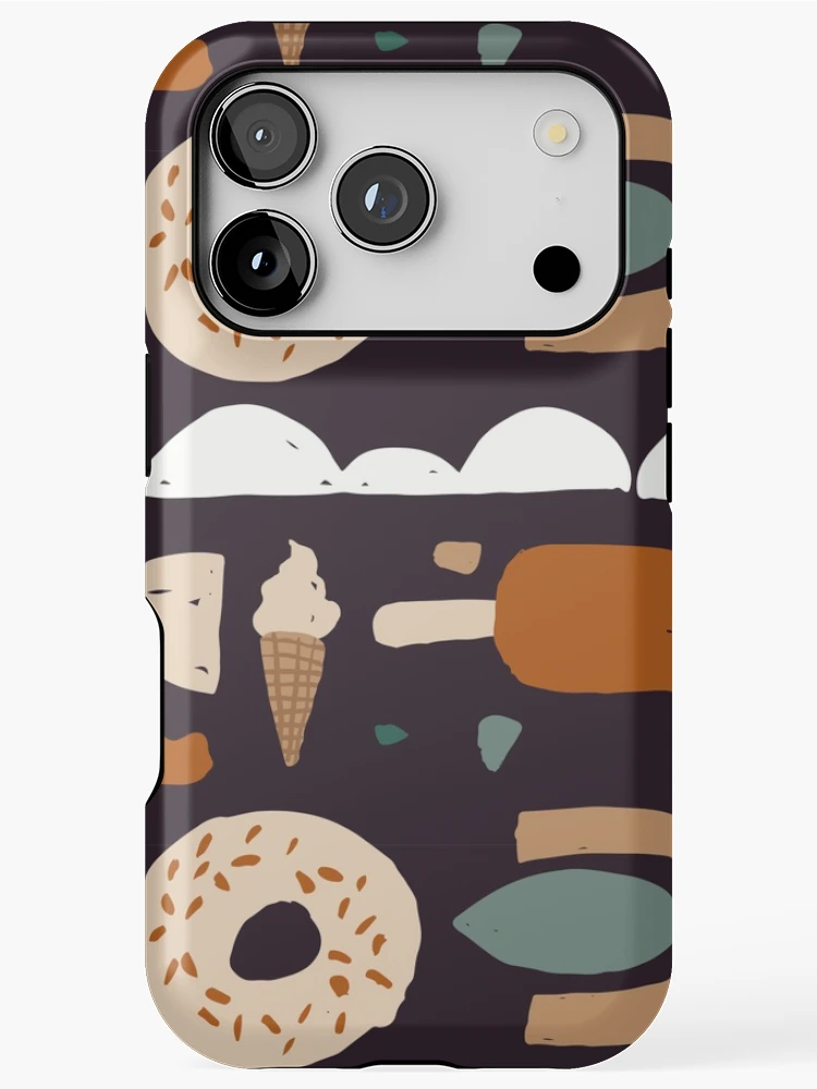 Thumbnail 1 of 4, iPhone Case, Aesthetic Abstract Snack Pattern designed and sold by PatternTale.