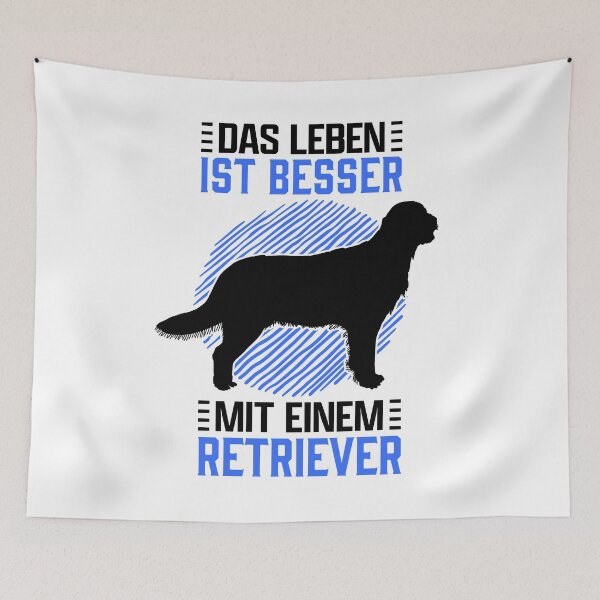 Item preview, Viviendo con dueños de perros Retriever de pelo liso designed and sold by madgrfx.