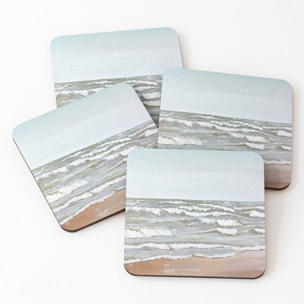 Item preview, Beach at sunrise Sticker designed and sold by Littlemoliart.